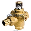 Клапан подпиточный поршневой латунь R150B Ду 15 Ру10 G1/2" НР/"американка" Рн=0,5 - 3бар с вых. под маном. и обр. клап. Giacomini R150BY103