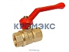 Кран шаровой латунь Стандарт 220 аналог 11б27п1 Ду 40 Ру16 ВР полнопроходной рычаг ГАЛЛОП 103192