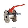 Кран шаровой латунь никель BS1240 Ду 15 Ру16 фл полнопроходной рычаг красный Tecofi BS1240-0015