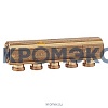Коллектор латунь R551S 1 1/4" ВР/ВР на 5 вых НР под адаптер с седлом 18мм Giacomini R551SY045