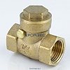 Клапан обратный латунь поворотный 3003 Ду 25 Ру40 Тмакс=100 оС ВР G1" заслонка латунь Aquasfera 3003-03