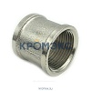 Муфта латунь никель Ду 20 (3/4") ВР Китай