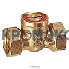 Кран шаровой латунь R611 Ду 20 ВР полнопроходной под отвёртку Giacomini R611Y014