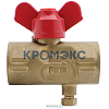 Кран для манометра шаровой латунь 11б27п(м) Ду 15 Ру16 ВР G1/2"-М20х1,5 с бабочкой без фланца Пензапромарматура 02111011