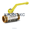 Кран шаровой латунь никель газ Pride Ду 15 Ру40 НР полнопроходной рычаг аналог 11б27п LD 47.15.Н-Н.Р .
