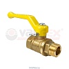 Кран шаровой латунь газ 11Б27фтМ Ду 40 Ру16 ВР/НР полнопроходной рычаг VALFEX VF.272.LR3.112