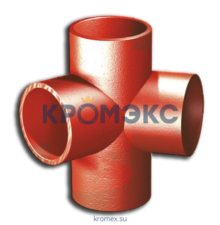 Duker 235846 Крестовина двухплоскостная 88° SML DIN 19522 DN 125×80 Duker 235846 Крестовина двухплоскостная 88° SML DIN 19522 DN 125×80