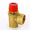 Клапан предохранительный пружинный угловой латунь SVH30 Ду25х32 Ру10 ВР/ВР G1"хG1 1/4" Рср=3бар 110С Watts 10004760