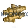 Клапан зональный латунь R278 3-ходовой Ду 20 НР G3/4" Giacomini R278Y004