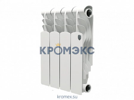 Радиатор биметаллический Revolution Bimetal 350 4 секции Royal Thermo НС-1072194