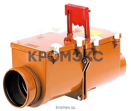 Затвор канализационный Дн 110 б/нап 2камер с фиксатором,2люк HL 710.2