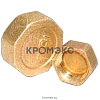 Заглушка латунь Ду 20 (3/4") ВР Цветлит ZW50026