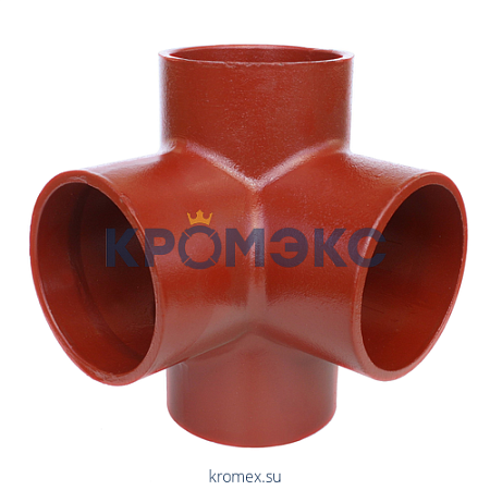Крестовина чугун SML Ду 150х100х100х88гр 2-х плоскостная б/растр FP PREIS 21826 Крестовина чугун SML Ду 150х100х100х88гр 2-х плоскостная б/растр FP PREIS 21826